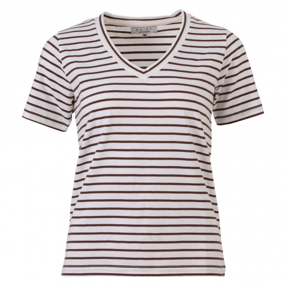 Enjoy - Bruin | Dames | Top | Bruin | L | regular | Kamst mode