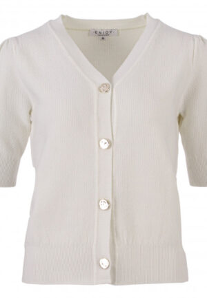 Enjoy - Wit | Dames | Vest | Wit | XXL | regular | Kamst mode