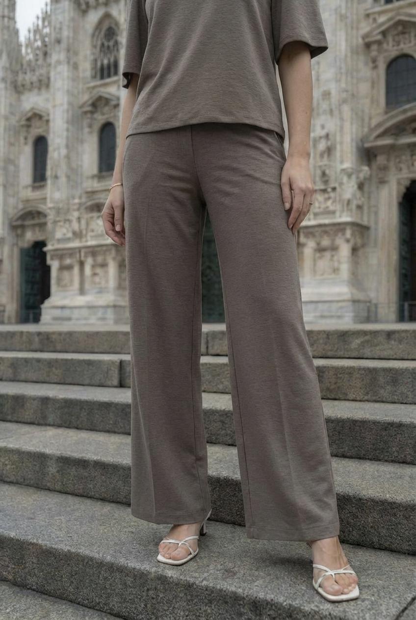 Elvira Casuals Trouser Izzy E1 26-048 Broek 673 Taupe Melange