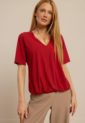 Studio Anneloes Vicky Shirt 13657 T-shirt Korte Mouw 4000 Ruby Red