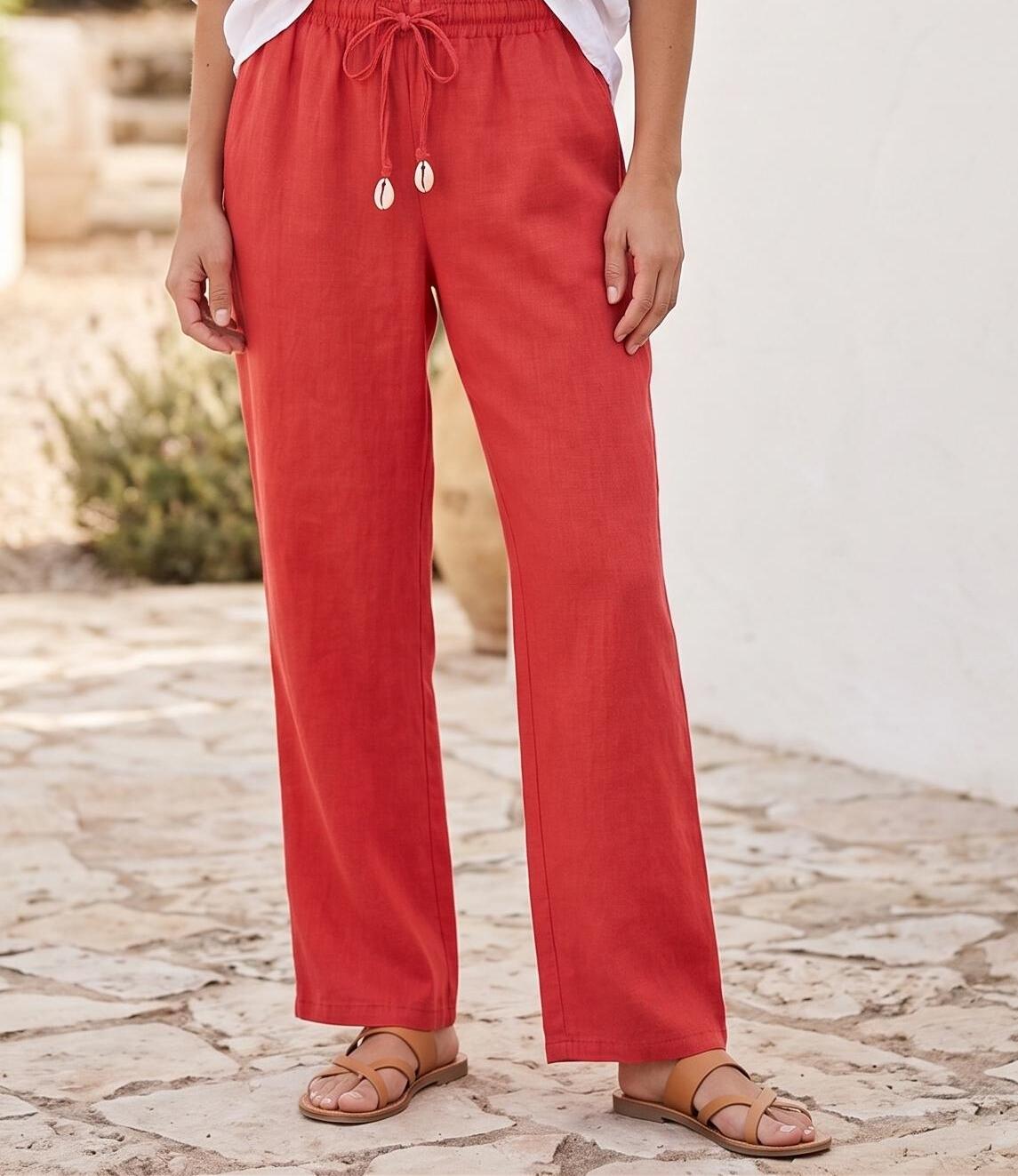 Elvira Casuals Trouser Elodi E3 26-015 Broek 477 Burnt Sienna