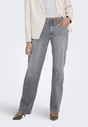 Only Onlblush Mid Straight Dnm Tai0918 Noos Broek Medium Grey Denim