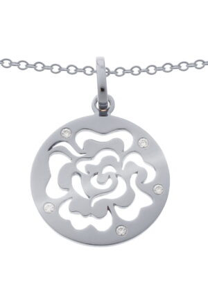 Orphelia 'Fiore' Dames 925 Sterling Zilveren Ketting met Hanger - Zilver ZH-7079
