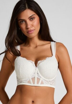 Hunkemöller Voorgevormde longline beugel bh Whitney Wit