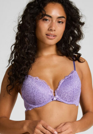 Hunkemöller Voorgevormde push-up beugel bh Marine Paars