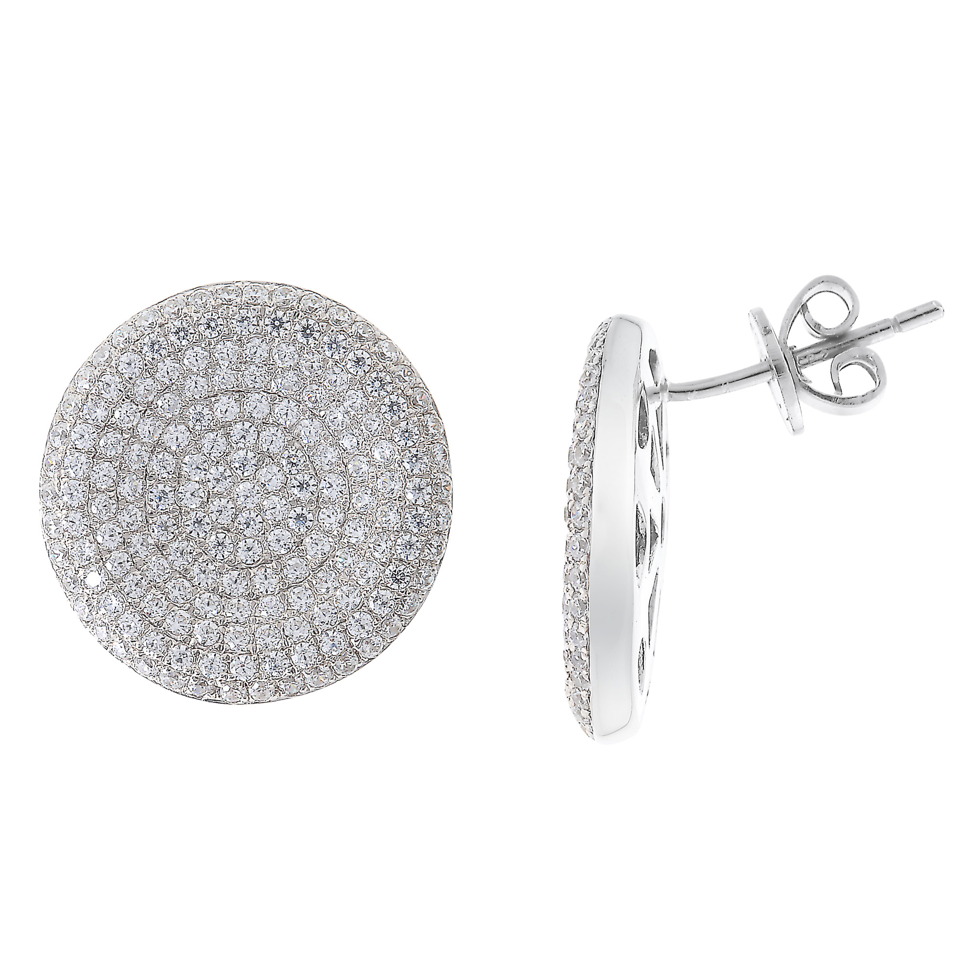 Orphelia Dames 925 Sterling Zilveren Stud Oorbellen - Zilver ZO-5794