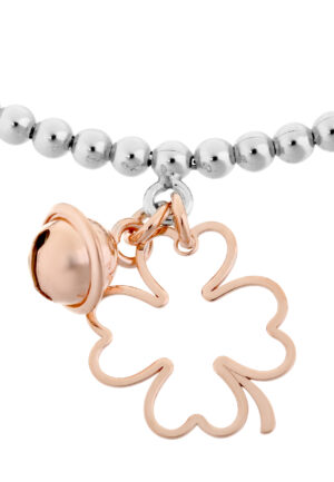 Orphelia Dames 925 Sterling Zilveren Armband - Zilver/Roze ZA-7110