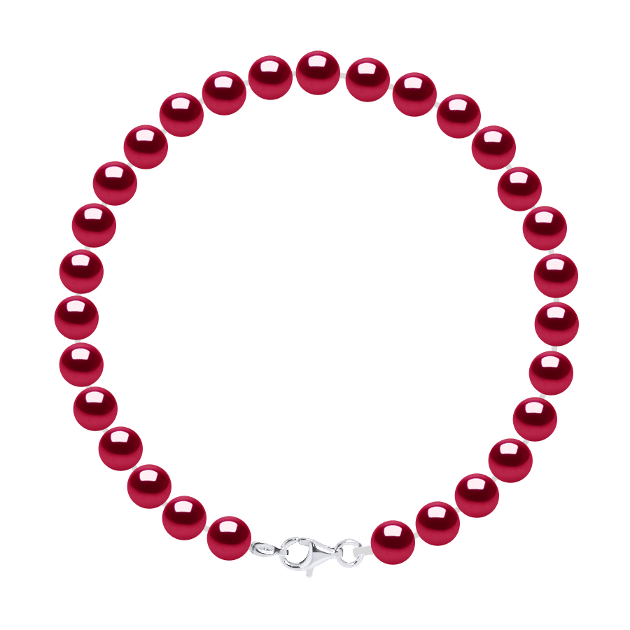 Armband van Echte Gekweekte Zoetwaterparels Rond 6-7 mm