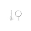Luxenter oorbellen, essentieel in 925 sterling zilver met gerhodineerde afwerking
