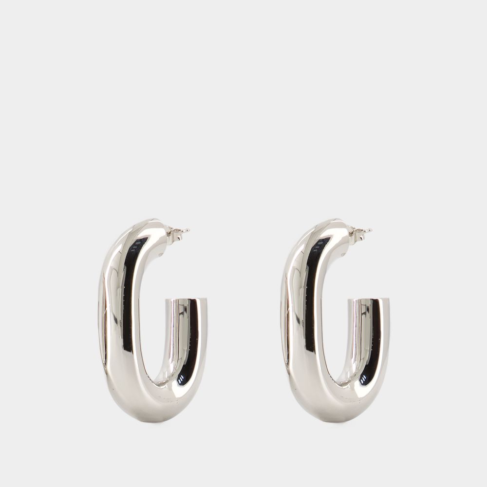 Boucles D'oreilles Xl Link - Paco Rabanne - Messing - Verzilverd