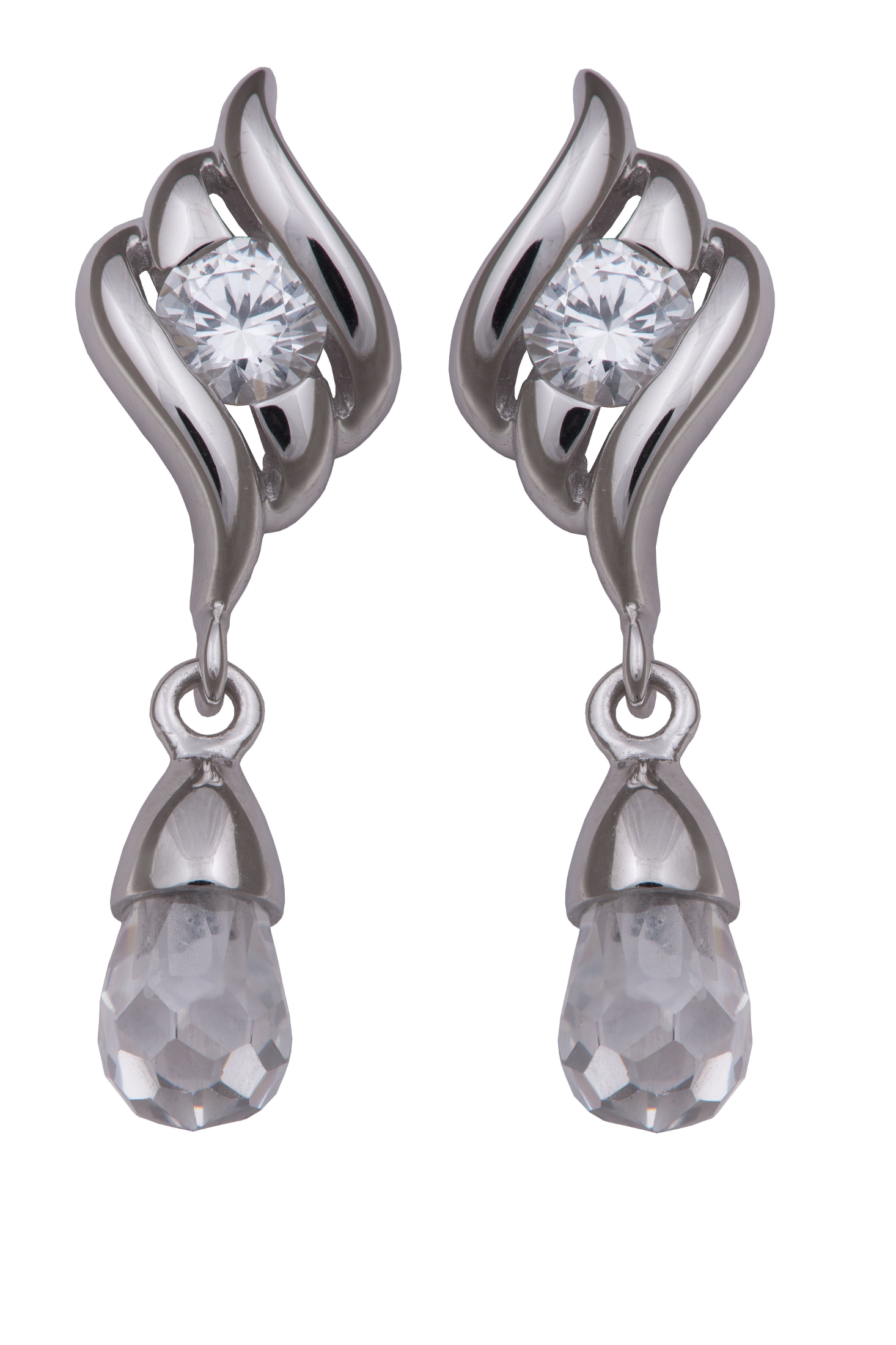 Orphelia Dames 925 Sterling Zilver Dangle Oorbellen - Zilver ZO-5894