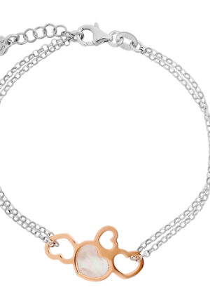 Orphelia 'Maliya' Dames 925 Sterling Zilveren Armband - Zilver/Roos ZA-7388
