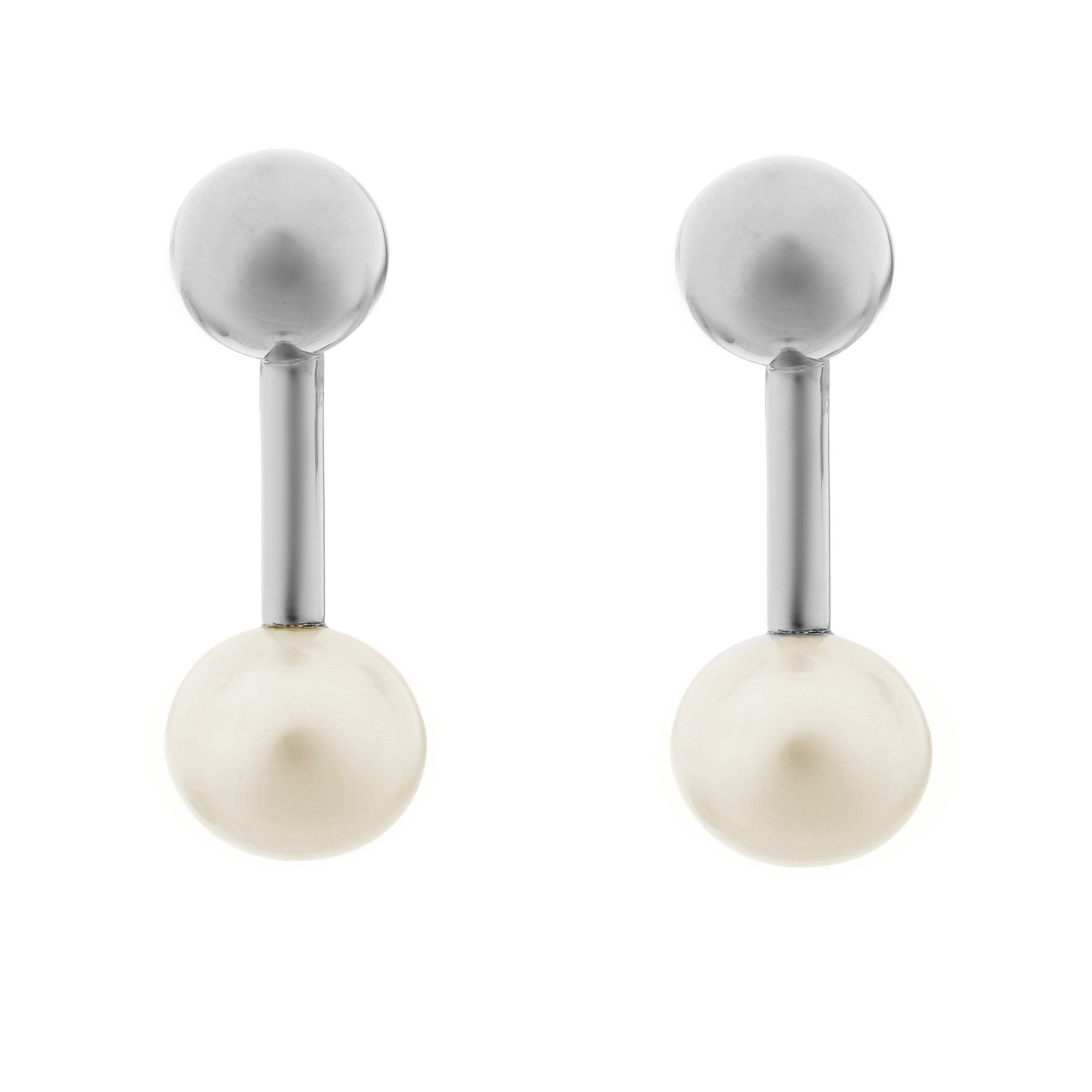 Orphelia 'Aliena' Dames 925 Sterling Zilveren Hangoorbellen - Zilver zo-7373