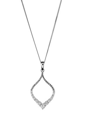 Orphelia 'Grace' Dames 925 Sterling Zilveren Ketting met Hanger - Zilver ZH-7493