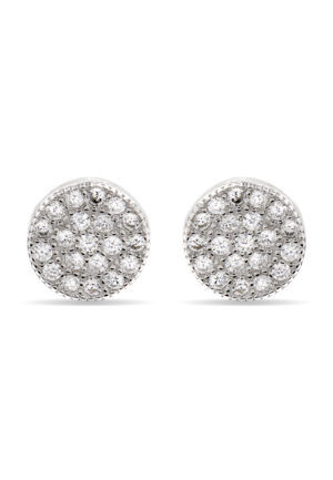 Luxenter, 925 sterling zilver en gerhodineerde zirkonia oorbellen