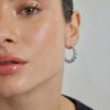 Luxenter Intia oorbellen gerhodineerd - Afbeelding 2
