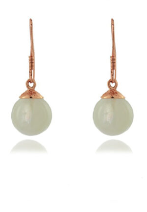 Luxenter, 925 sterling zilver en cat-eye oorbellen met 18K roségoud vergulde afwerking