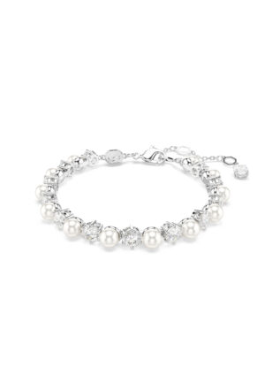 Swarovski 'Matrix Pearl' Dames Basis Metalen Armband - Zilver 5689625