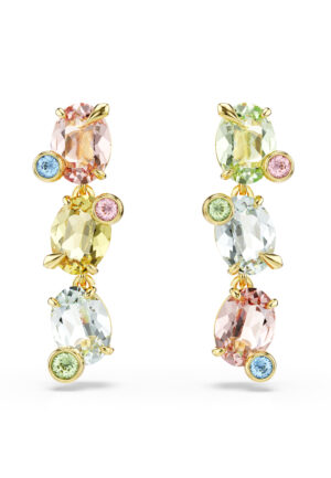 Alternative view of Swarovski 'Gema' Dames Goudkleurige Metaal Dangle Oorbellen - Goud 5714815