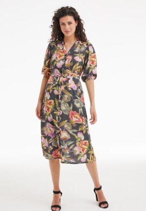 Dress Lina Grey Twinkle print