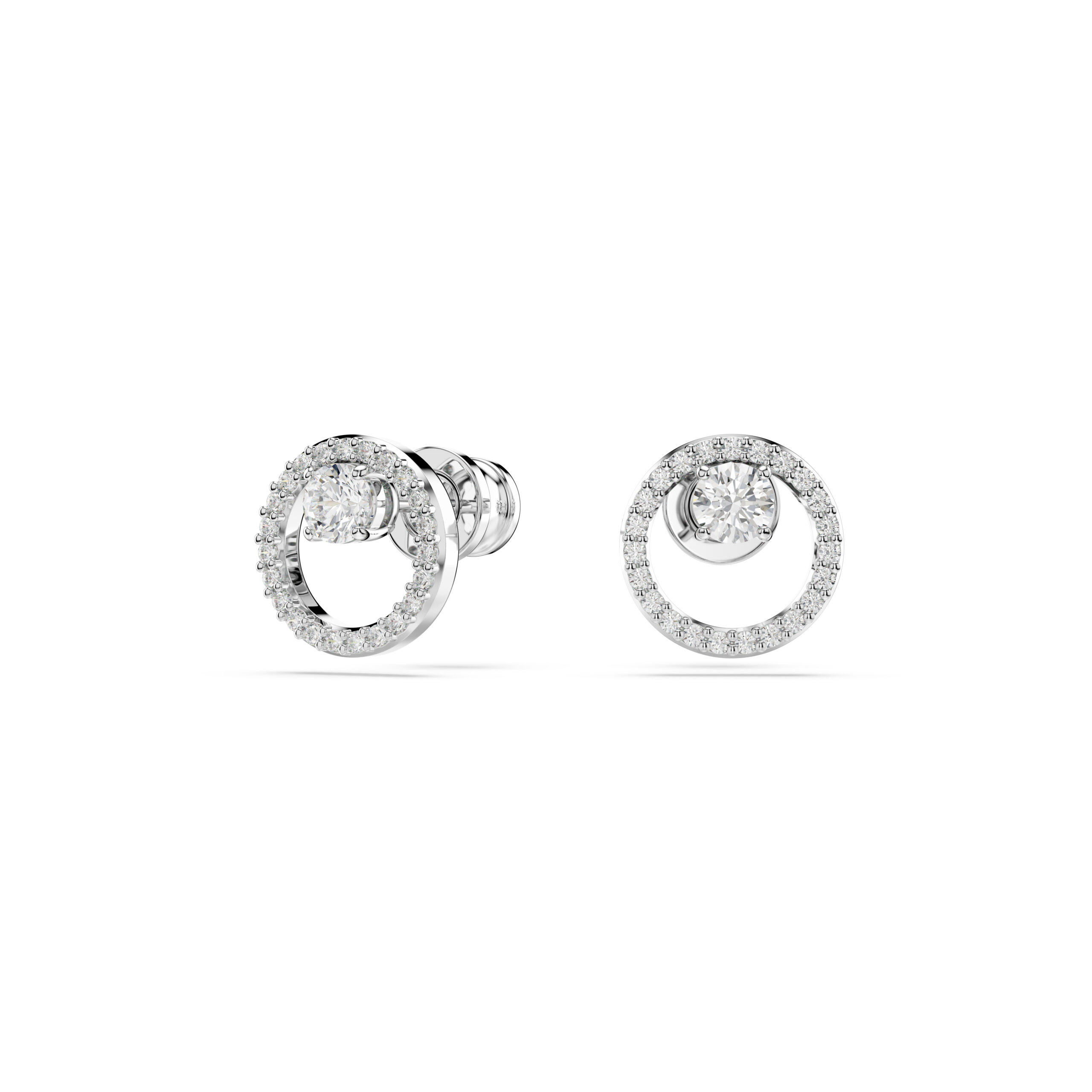 Swarovski 'Dextera' Damen Oorbellen van Basismetaal - Zilver 5692262 - Afbeelding 2