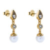 Orphelia 'Lylou' Dames 925 Sterling Zilveren Oorbellen - Goud ZO-7498/G - Afbeelding 2