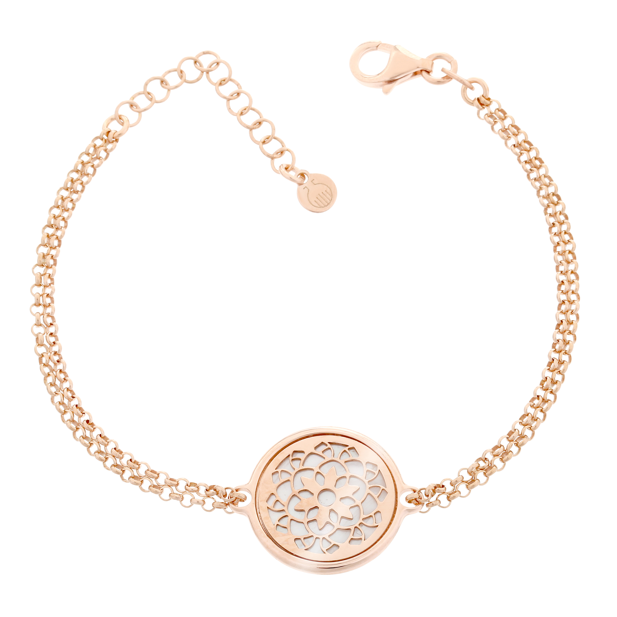 Orphelia 'Madelene' Dames 925 Sterlin Zilveren Armband - Roze ZA-7163/RG - Afbeelding 2