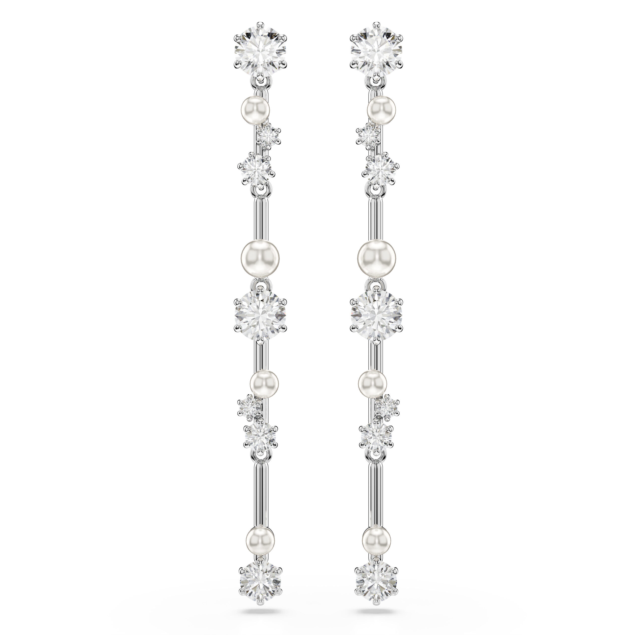 Swarovski 'Constella Bars' Dames Oorbellen van Basismetalen - Zilver 5705614