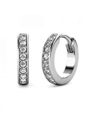 Circle Hoop Earrings - Oostenrijks kristal