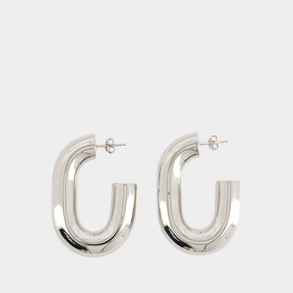 Boucles D'oreilles Xl Link - Paco Rabanne - Messing - Verzilverd - Afbeelding 2
