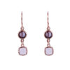 Orphelia 'Fawn' Dames 925 Sterling Zilveren Oorbellen - Roze ZO-7410