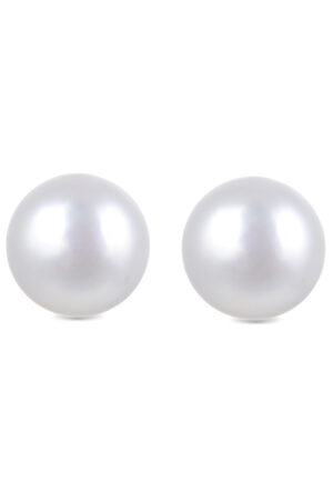 Luxenter Sterling zilveren 925 oorbellen met witte parel afgewerkt in 18K geelgoud - Basic