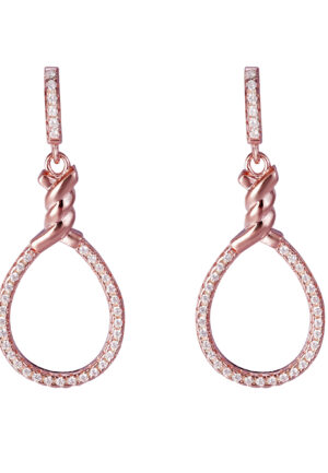 Orphelia 'Aava' Dames 925 Sterling Zilveren Oorringen - Roze ZO-7421