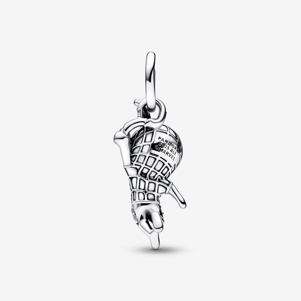 Pandora 'Marvel Spider-man' Dames 925 Sterling Zilveren Hanger - Zilver 392353C01 - Afbeelding 2