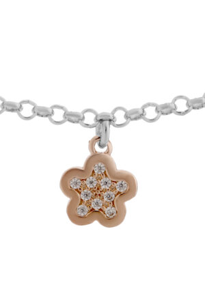 Alternative view of Orphelia 'Nixie' Dames 925 Sterling Zilveren Armband - Zilver/Roze ZA-7377