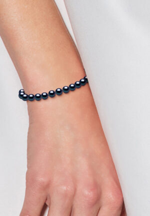 Alternative view of Armband Gekweekte Parels Zoetwater 5-6mm Sluiting Black Luxury White Gold