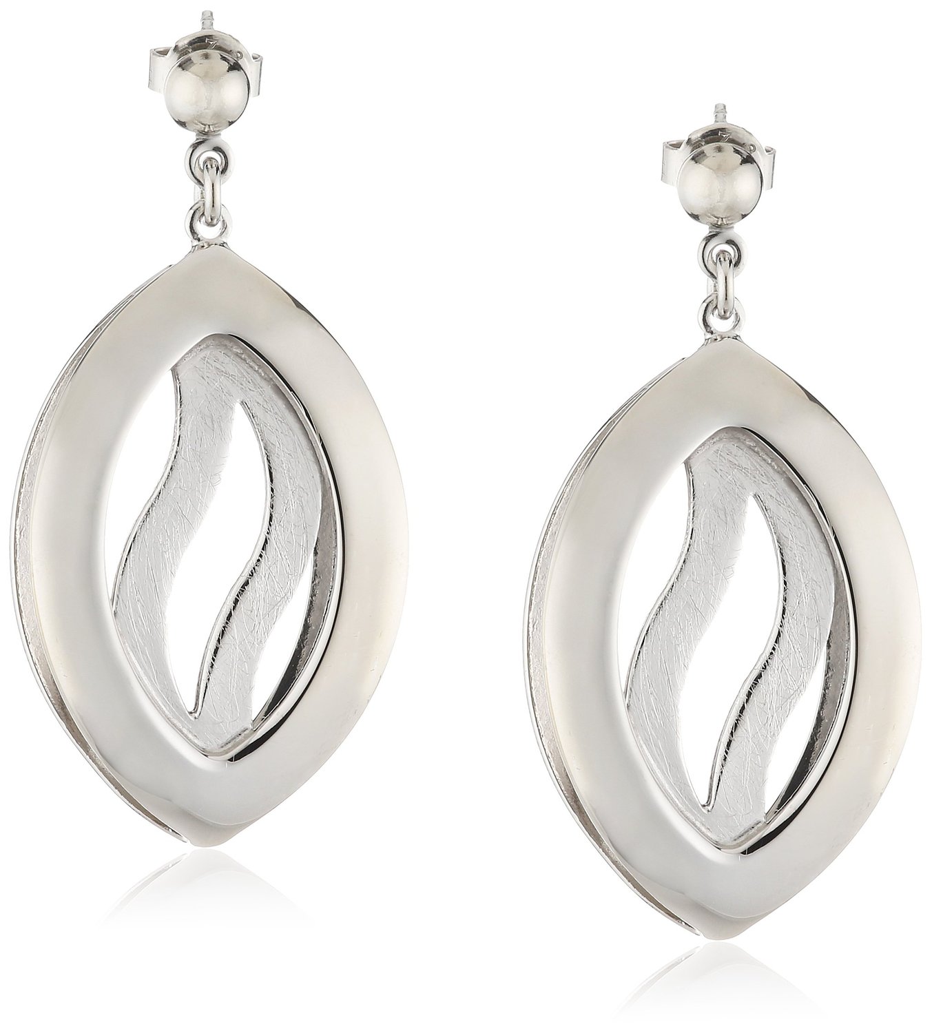 Orphelia Dames 925 Sterling Zilveren Hangoorbellen - Zilver ZO-5067 - Afbeelding 2