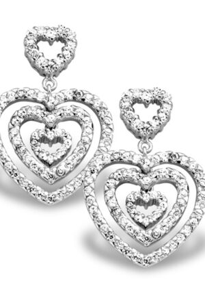 Orphelia Dames 925 Sterling Zilveren Oorbellen - Zilver EAR-1218