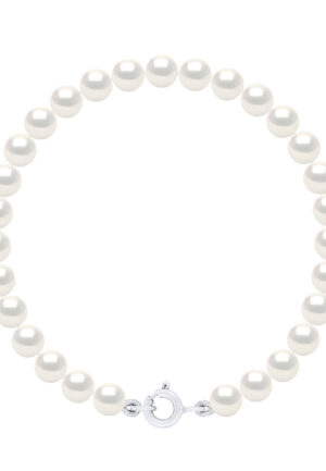 Armband van echte gekweekte zoetwaterparels rond 5-6 mm