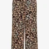 7/8 High Waist broek met Wide Leg en leoprint - Afbeelding 2