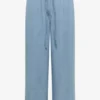 7/8 High Waist broek met wijde pijpen in een gewassen look - Afbeelding 2