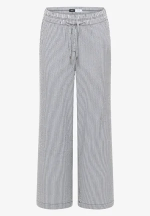 Alternative view of 7/8 Wide Legs broek in seersucker kwaliteit