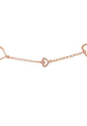 Orphelia 'Alfina' Dames 925 Sterling Zilveren Armband - Roze ZA-7383