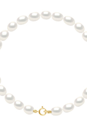 Armband van Echte Gecultiveerde Zoetwaterparels Rijstkorrel 4-5 mm