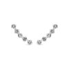 Luxenter Sterling Zilver 925 Oorbellen met Gerhodineerd Briljant Zirkonia - Sias