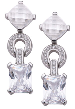 Orphelia Dames 925 Sterling Zilveren Oorbellen - Zilver ZO-5919