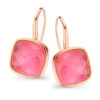 Orphelia 'Isabella' Dames 925 Sterling Zilveren Hang oorbellen - Roze ZO-7198/PI