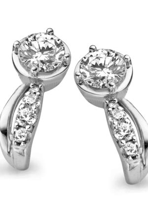 Orphelia Dames 925 Sterling Zilveren Stud Oorbellen - Zilver ZO-5122