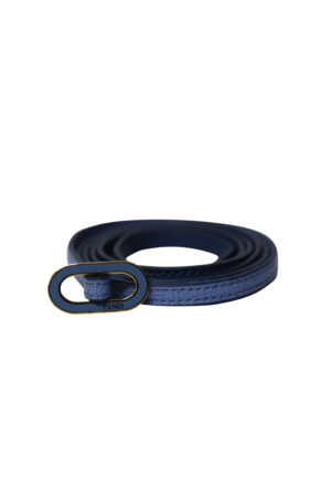 Fendi Kleurpotlood Wikkelarmband in Blauw Leer