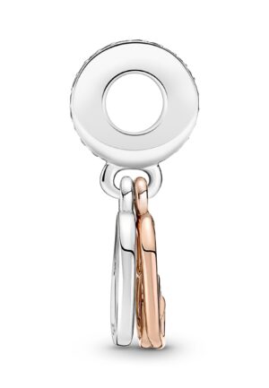 Pandora 'Familie & Vrienden' Dames 925 Sterling Zilveren Bedel - Zilver/Roze 781020C01